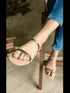 Two Strand Gun Metal Flats - cunei